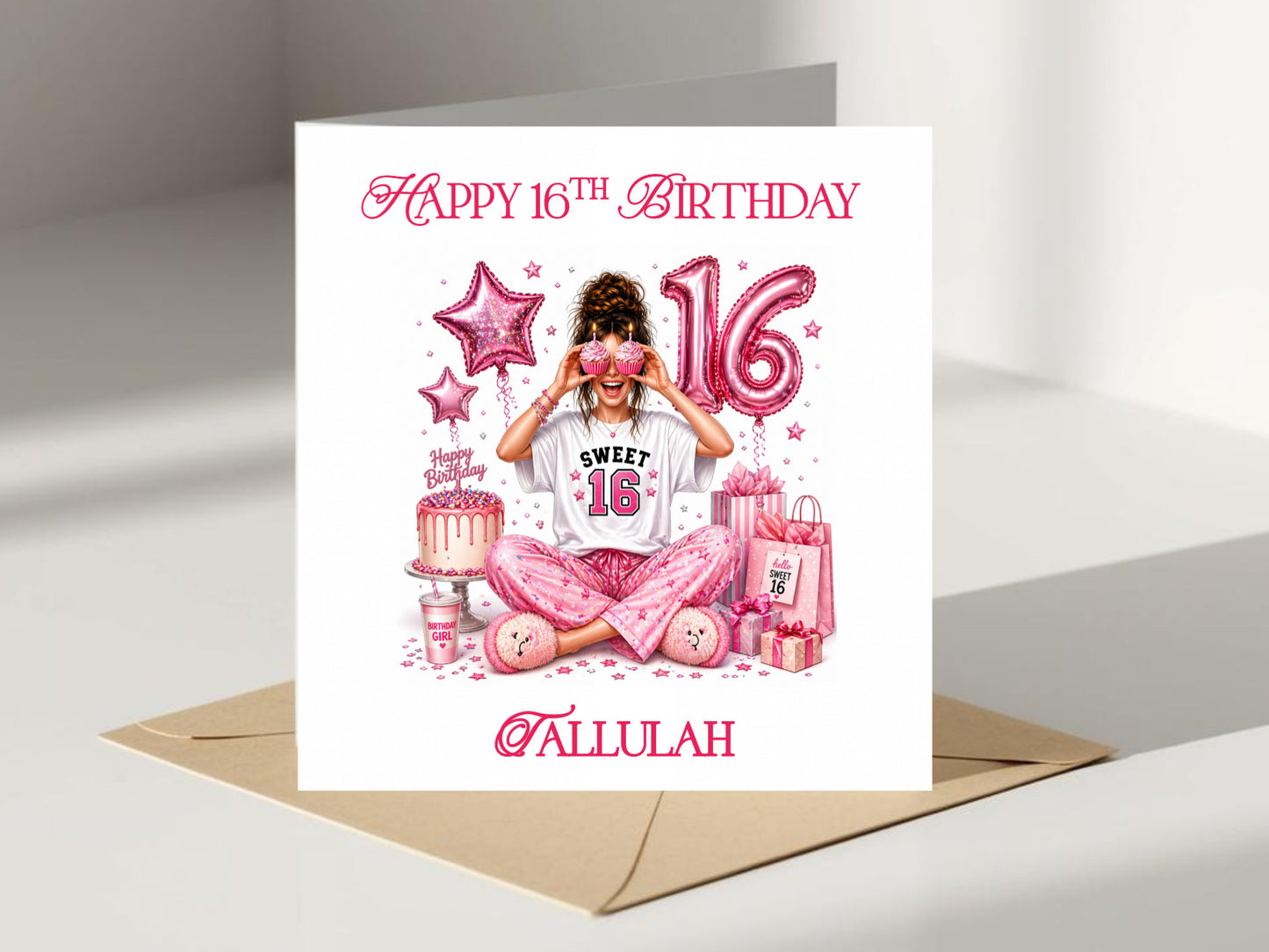 Personalised 16th Birthday Card - Sweet 16