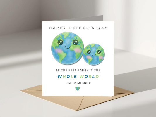 Personalised Father’s Day Card - Best Daddy In the World