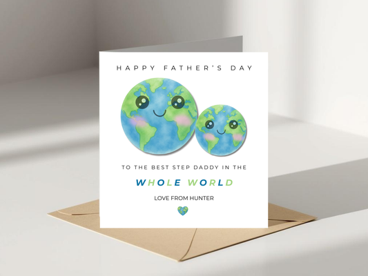 Personalised Father’s Day Card - Best Step Daddy In the World