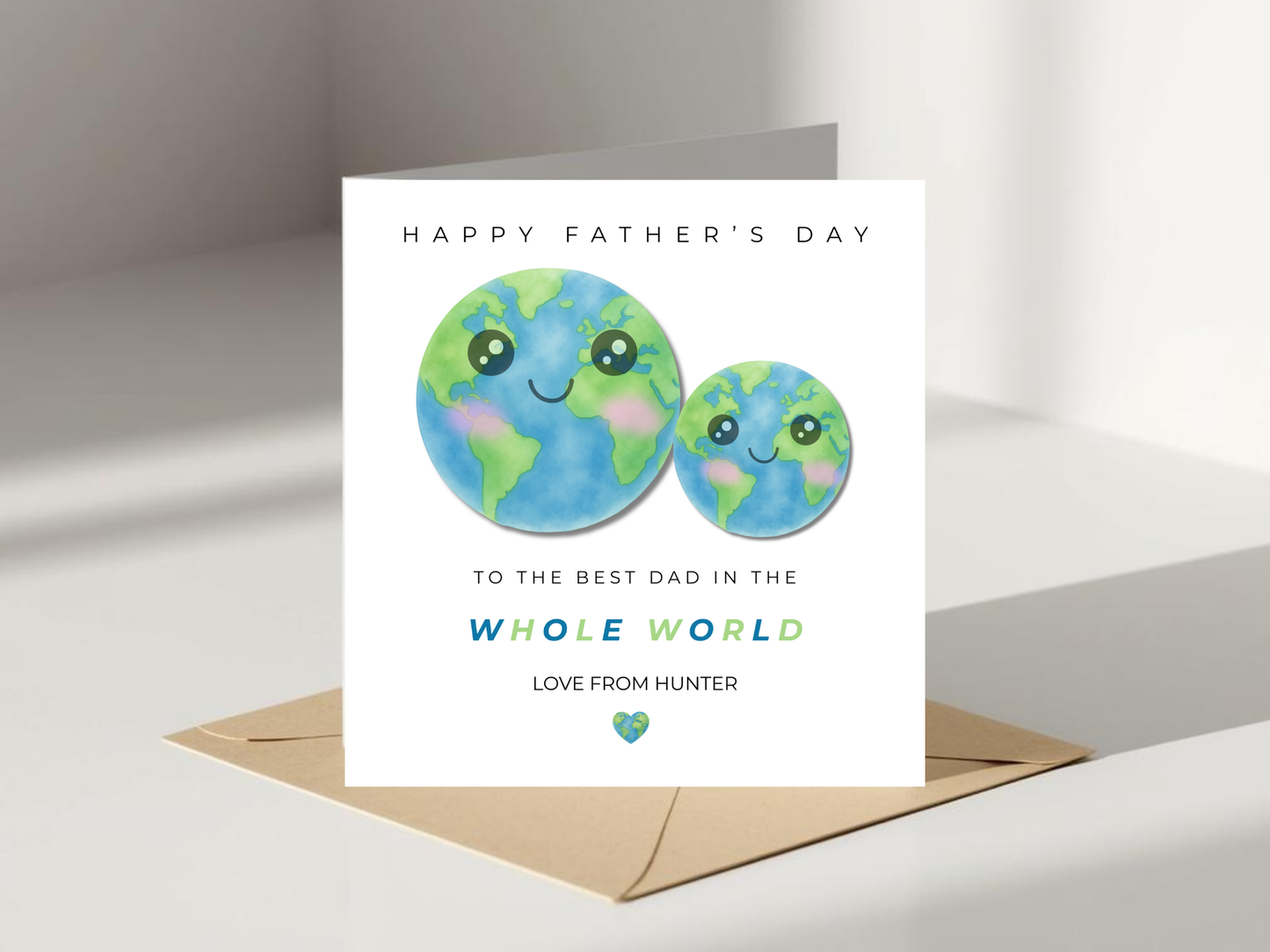 Personalised Father’s Day Card - Best Dad In the World
